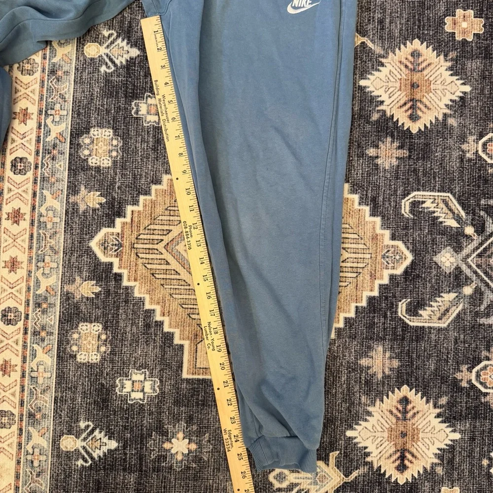 Nike Girl’s Fleece Sweatpants Lounge Joggers Blue Cotton Blend Size XL - Picture 12 of 12